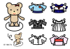 クマの着せ替え人形2　(透過PNG)