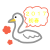 白鳥イラスト　透過png
