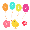 風船2017イラスト　透過png