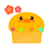 ヒヨコのケーキ　透過png