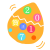 ドット柄卵２０１７　透過png