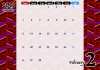 エスニックなカレンダー2017年2月分