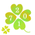 四つ葉のクローバー２０１７　透過png