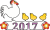 2017年賀状のイラスト