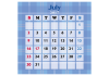カレンダー 103　2017年07月 〔PING〕