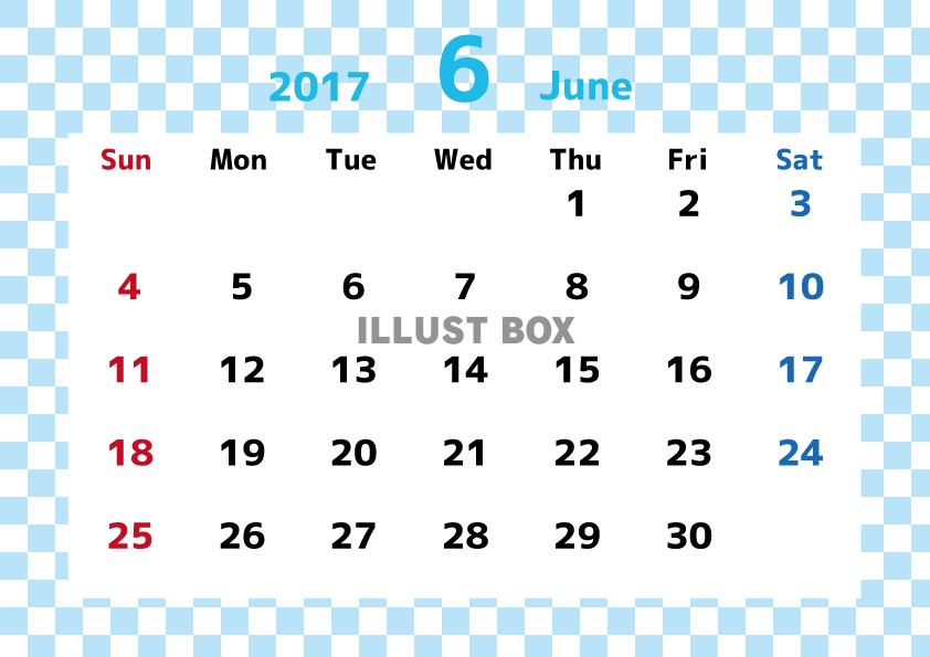 2017カレンダー・6月