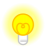 閃き電球　04【透過PNG】