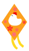 鳥の凧　透過png