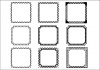 飾り枠正方形Bブラック