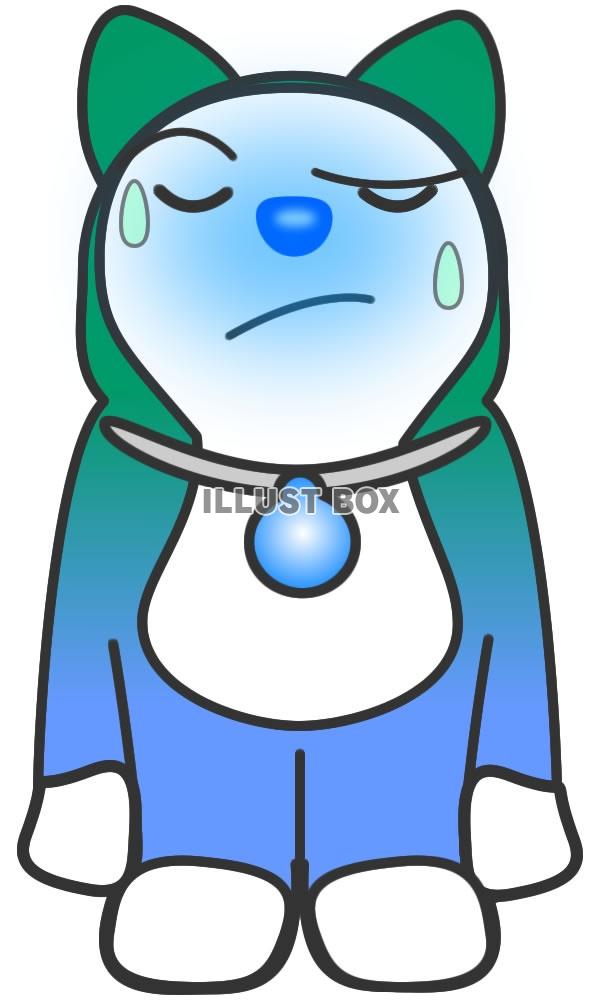 ねこキャラクターの風邪引きイラスト2・jpeg画像