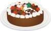 クリスマスケーキ　チョコ