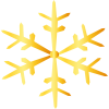 リクエスト素材　雪の結晶シルエット7