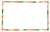 和風な色合いのシンプルフレーム　透過png
