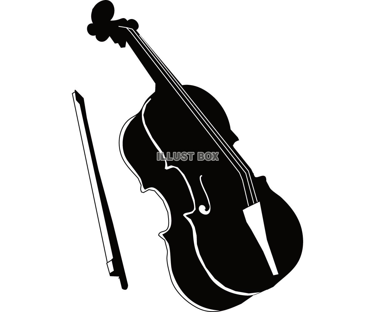 無料イラスト リクエスト素材 バイオリンシルエット1