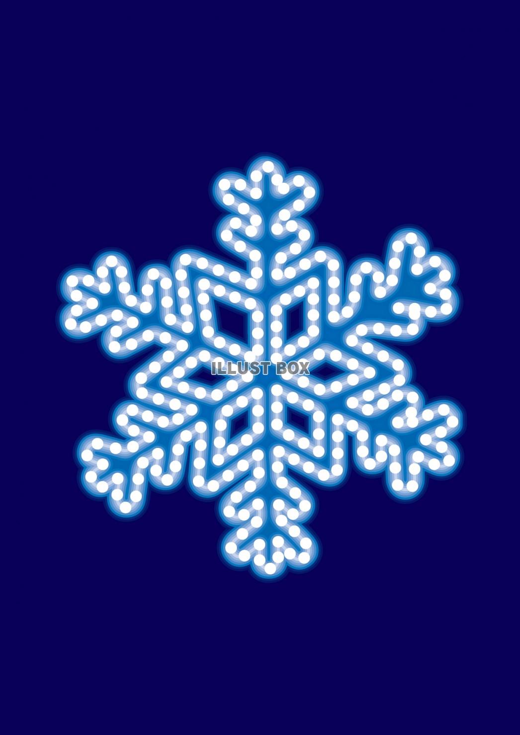 ネオンサイン・雪の結晶