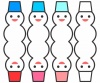 ゆきだるまのイラスト（複数）7