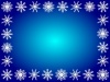 雪の結晶（ブルー）フレーム