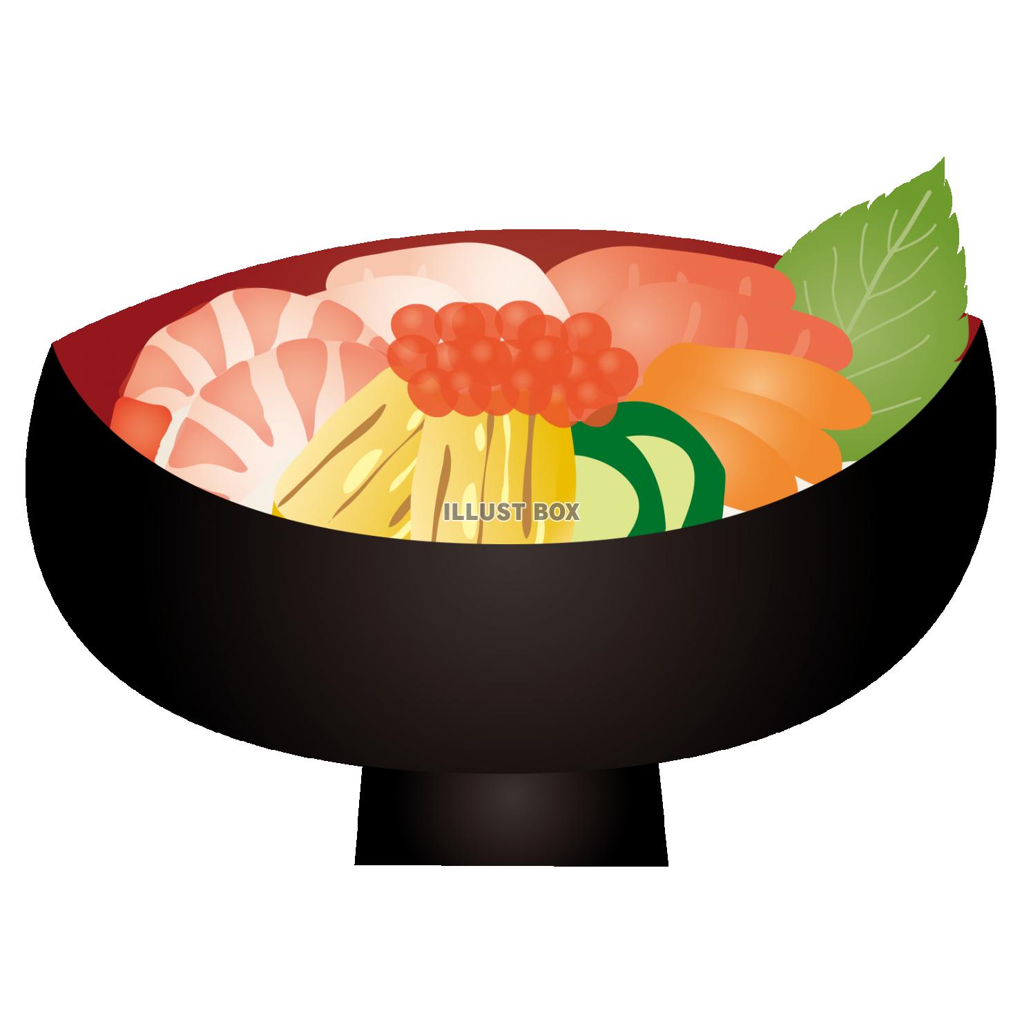 無料イラスト 海鮮丼