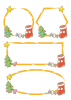 飾り枠・クリスマスE