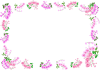 ピンクの蘭の花のフレーム