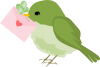 緑の鳥と手紙