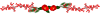 椿と南天と松のライン