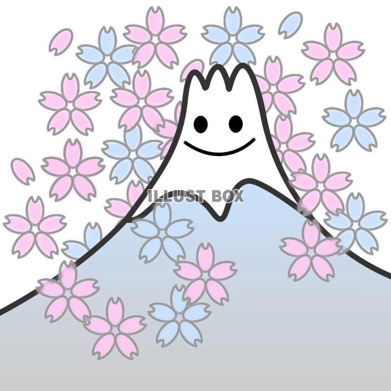 桜と富士山のイラスト3・jpeg画像