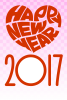 2017年　年賀状　フォトフレームタイプ2　(透過PNG)