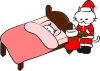 にゃんこサンタがやってきた【PNG】