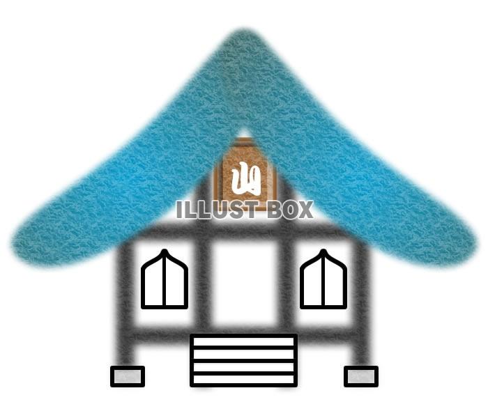 藁葺き屋根のお寺2・jpeg画像