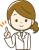 白衣の女性のポイント！（透過PNG)