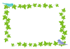 鳥とアイビーのフレーム