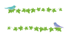 鳥とアイビーのライン