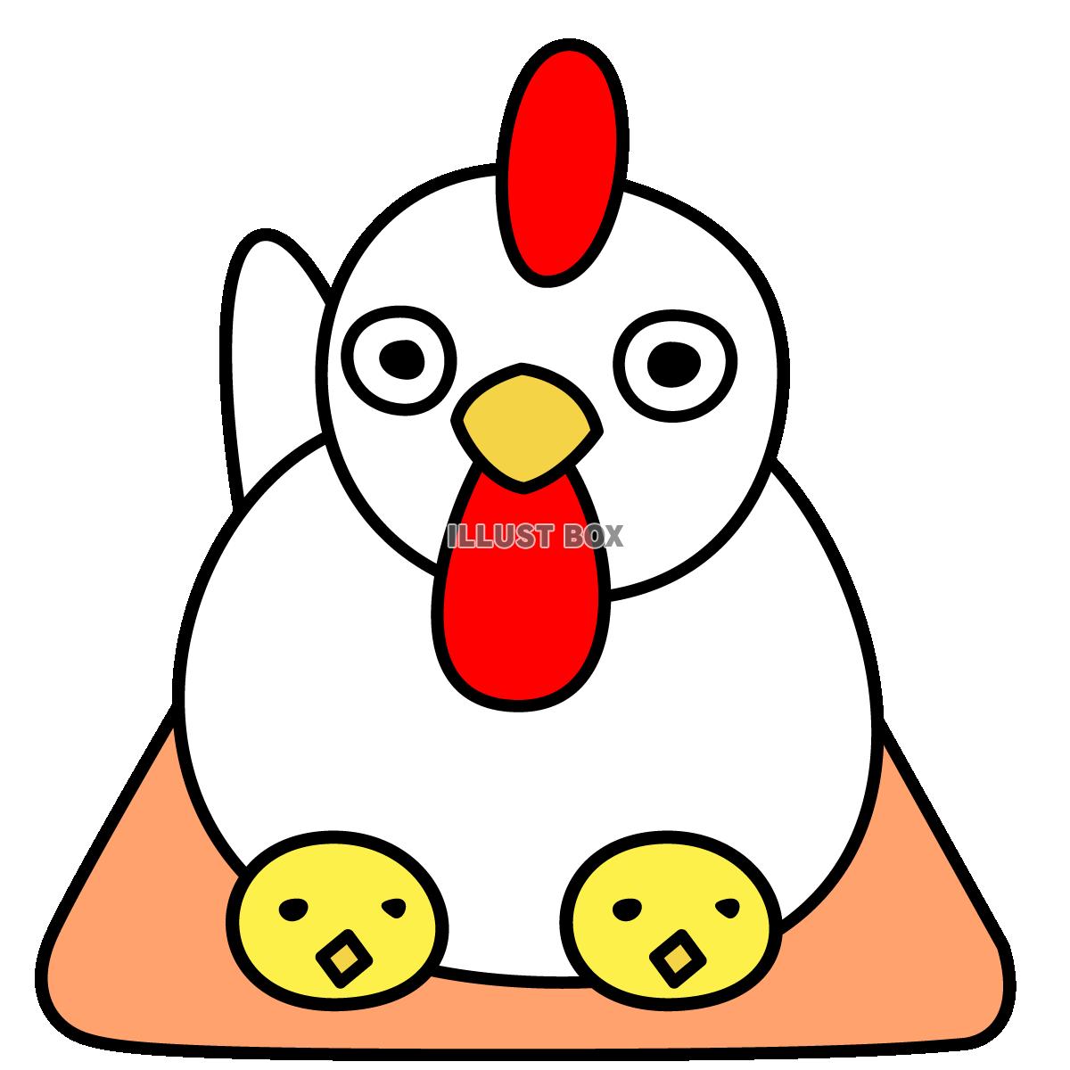 ゆるいにわとり(png・CSeps）
