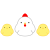 可愛いにわとり(png・CSeps）