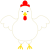 可愛いにわとり(png・CSeps）