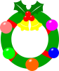 クリスマスリース　カラフル