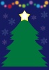 クリスマスツリーカードE