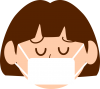 マスク姿の女の子