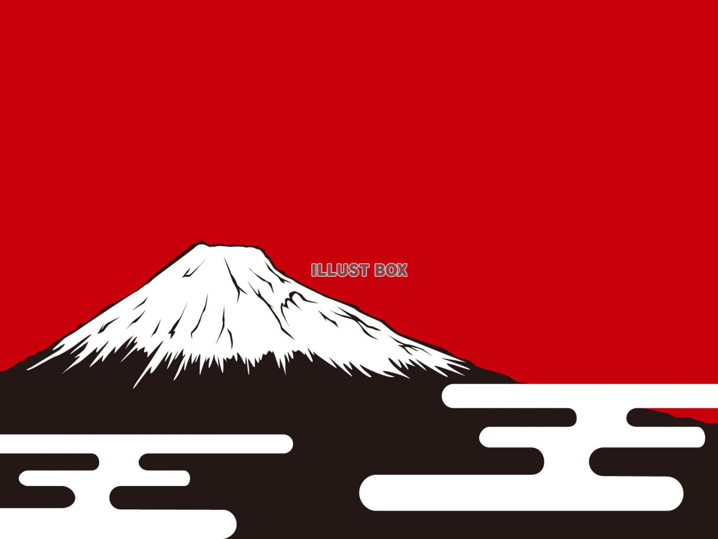 無料イラスト 富士山06