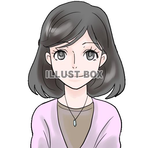 微笑む イラスト無料