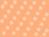 白い桜柄　オレンジ背景