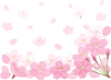 桜の花を集めたライン２