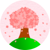 桜アイコン　ピンク（透過PNG）