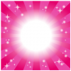 集中線 放射状イラレ素材　ピンク