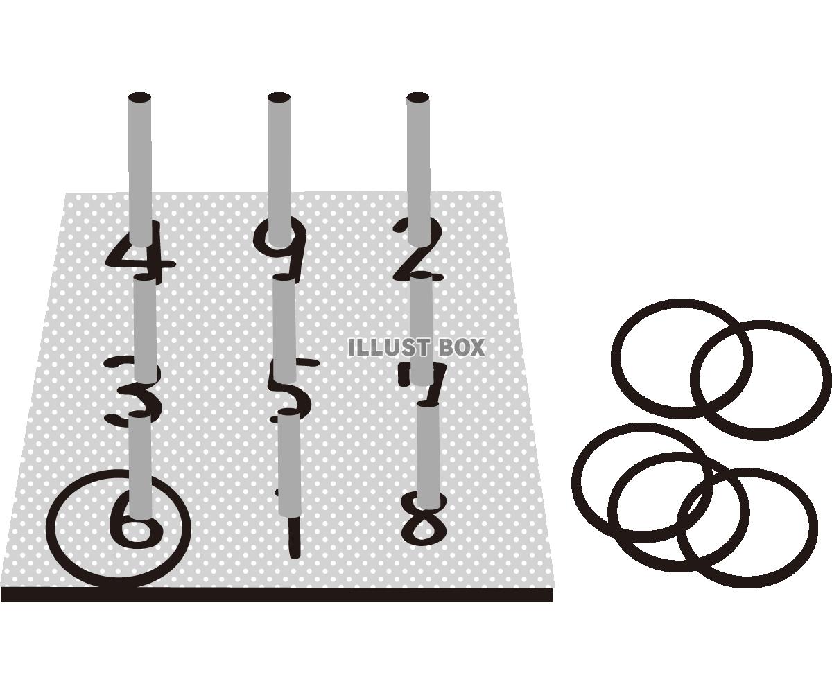 無料イラスト 輪投げ5