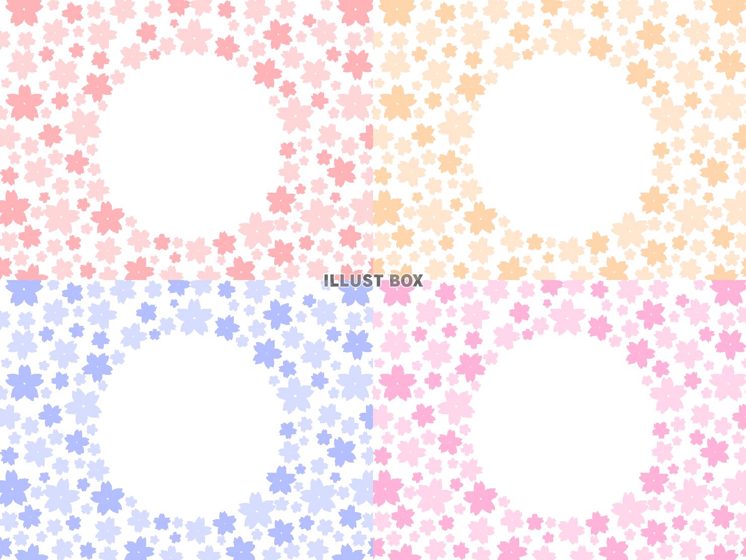 桜柄フレームセット03