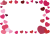 かわいいハートのフレーム・枠【透過PNG】