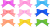 りぼんセット（透過PNG&EPS）