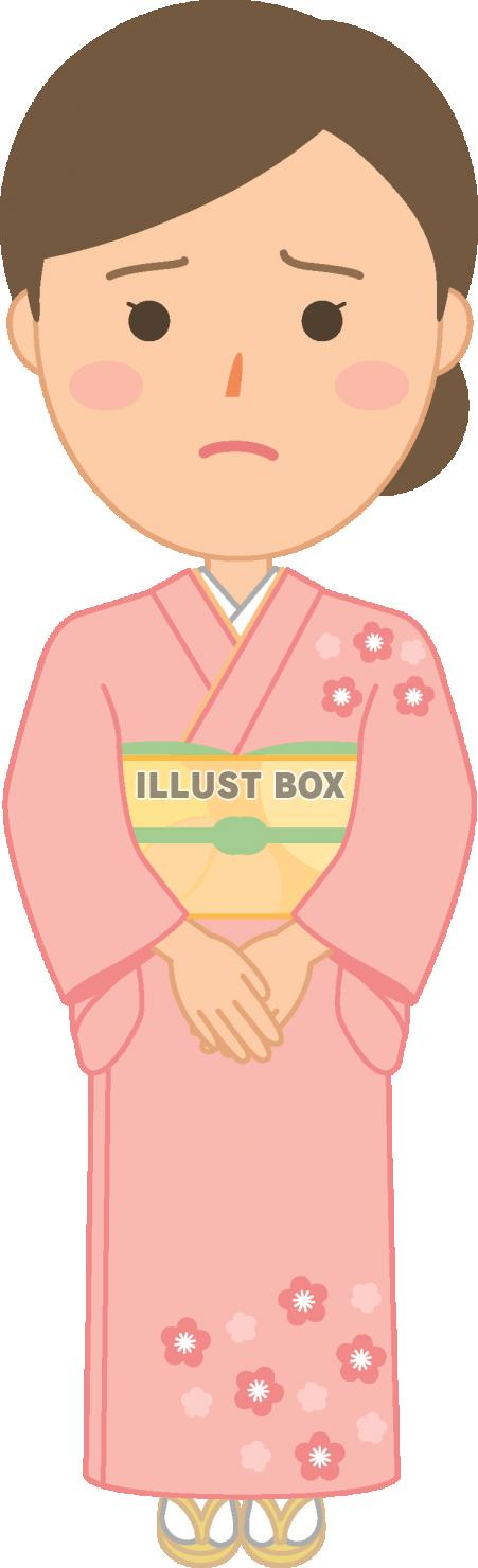女性全身（困る）